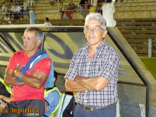 Sergio Recoba (ayudante técnico) y Héctor Méndez (Técnico)